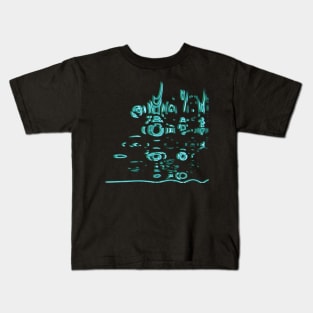 Neon rain v2 Kids T-Shirt